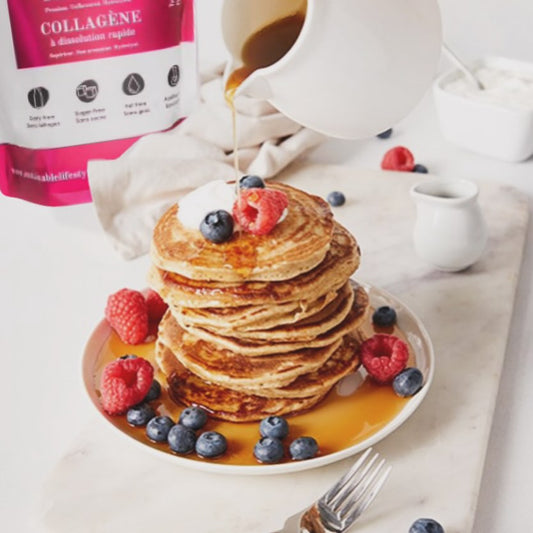 Healthy pancake recipe with collagen