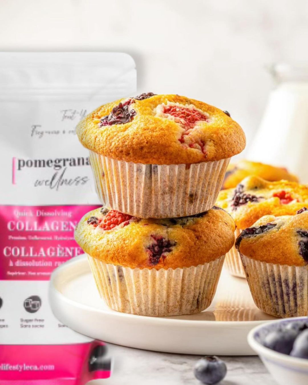 Healthy muffin recipe with collagen